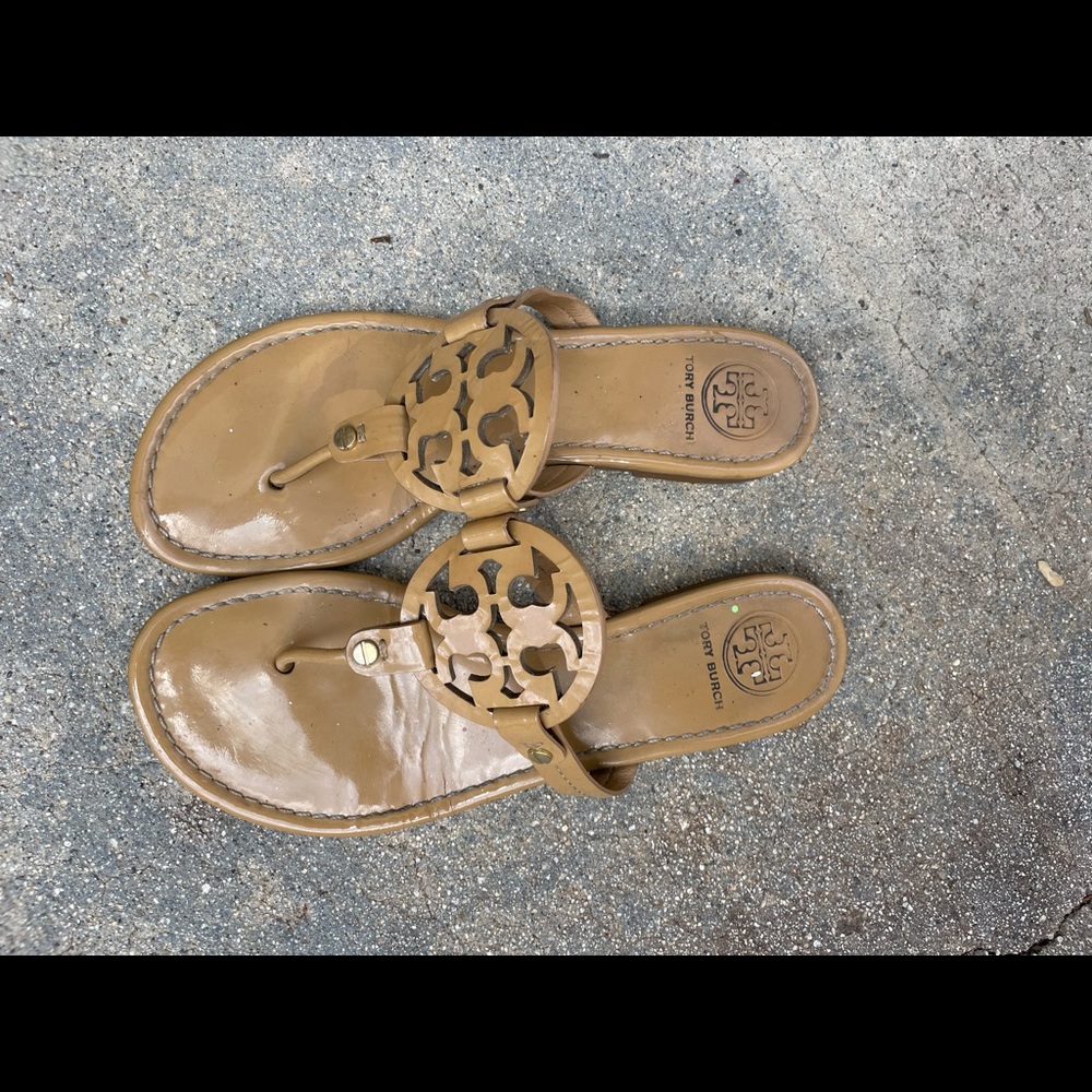 Tory Burch patent leather sandals